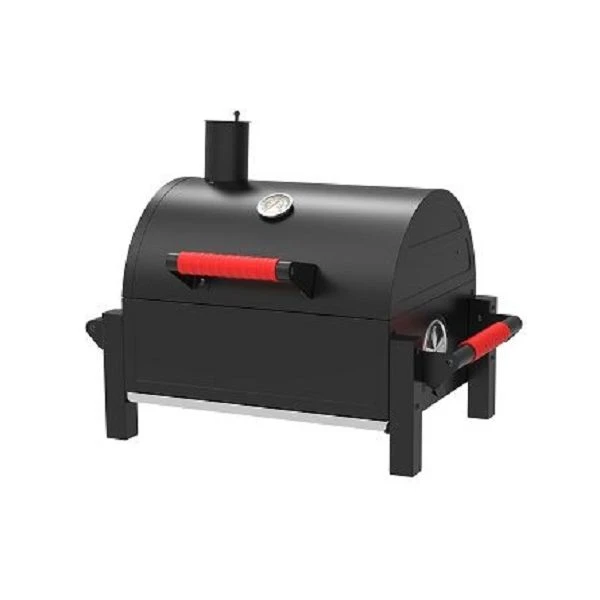 info-1-1 Charcoal Grill With Smoker And Side Table